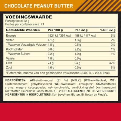 Gold Standard 100% Whey Protein | Optimum Nutrition | 2270g