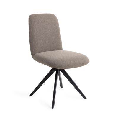 Jesper Home Eetkamerstoel 'Taiwa' Draaibaar, Turn Black, kleur Foggy Fusion