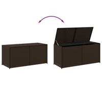 Tuinbox 283 L poly rattan bruin - thumbnail