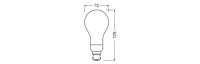 OSRAM HOMELIGHTING 4058075437326 LED-lamp Energielabel D (A - G) E27 Peer 18 W = 150 W Warmwit (Ø x l) 70 mm x 128 mm 1 stuk(s) - thumbnail