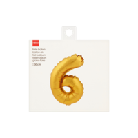 HEMA Folie Ballon Nummer 6 30 cm bij Jumbo - thumbnail