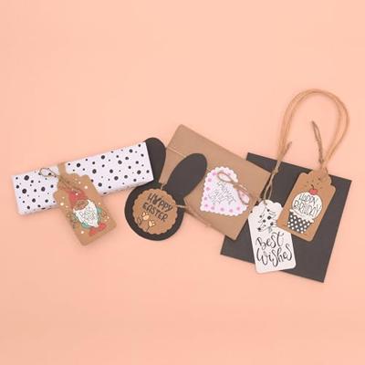 Florence • kartonnen cadeaulabels & geschulpte labels 250g 200x