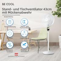 Be Cool Staande ventilator 55 W LED-display, Oscillerend, Met afstandsbediening - thumbnail