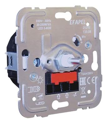 Efapel druk-/wissel dimmer voor dimbare ledlampen R,L 15-150W/VA / Led 3-50W