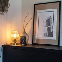 QAZQA Art deco tafellamp messing - Banci - thumbnail