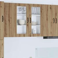 Keukenkast met plank Artisan Eiken 80 x 31 x 80 cm Bewerkt hout - thumbnail