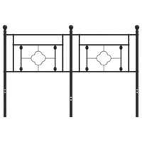 Hoofdbord 140 cm metaal zwart - thumbnail