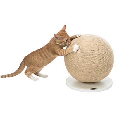 Trixie krabpaal bal op voet jute / hout