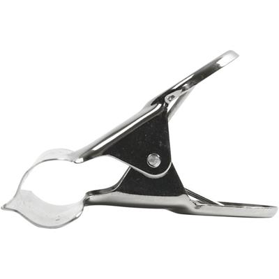 Creativ Company Metalen klem, b: 7,5 cm, zilver, 6 stuk/ 1 doos - thumbnail