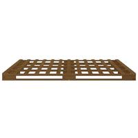 Palletbed massief grenenhout honingbruin 120x200 cm - thumbnail