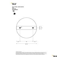 SLV FORCHINI 70 1001701 Hanglamp E27 40 W Zwart - thumbnail