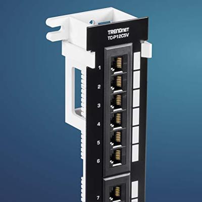 TRENDnet TC-P12C5V 12-poorts Cat5e niet-afgeschermde wandmontage patchpaneel met meegeleverde 89D-beugel