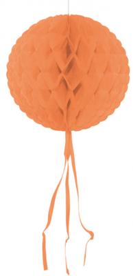Folat honeycomb bal oranje 30 cm | 24 stuks