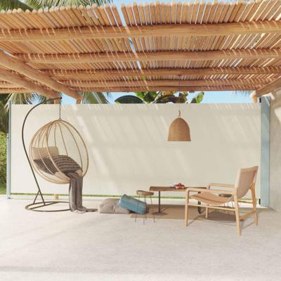 VidaXL Tuinscherm uittrekbaar 200x600 cm crème VidaXL Tuinscherm uittrekbaar 200x600 cm crème