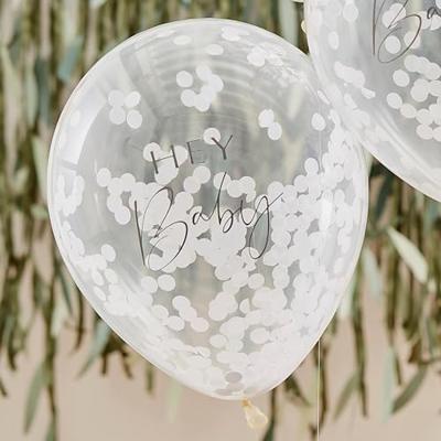 Ginger Ray BAB-125 Botanical Baby Confetti Ballonnen