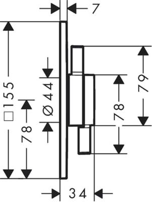 Hansgrohe DuoTurn E kraan inbouw voor 2 functies, mat wit