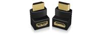 ICY BOX 2x HDMI hoek adapters - thumbnail