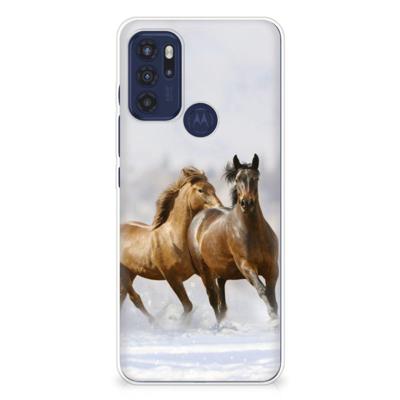 Motorola Moto G60s | TPU Hoesje | Paarden Motorola Moto G60s | TPU Hoesje | Paarden
