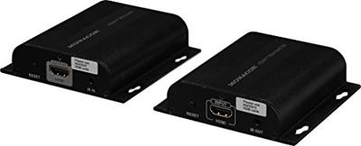 Monacor INS-100Z Extender (verlenging) LAN (10/100 MBit/s), HDMI Via netwerkkabel RJ45 100 m