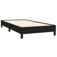 Bedframe stof zwart 90x200 cm - thumbnail