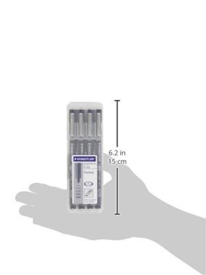Staedtler fineliner Pigment Liner opstelbare box met 4 stuks (0,1 - 0,3 - 0,5 en 0,7 mm) Staedtler fineliner Pigment Liner opstelbare box met 4 stuks (0,1 - 0,3 - 0,5 en 0,7 mm)