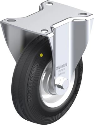 Blickle B-V 125R-EL Bokwiel Wieldiameter: 125 mm Draagvermogen (max.): 100 kg 1 stuk(s)