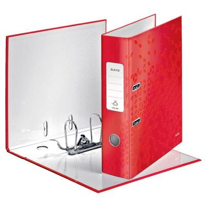 Leitz Ordner DIN A4 Rugbreedte: 80 mm Rood 2 beugels 10050026 Leitz Ordner DIN A4 Rugbreedte: 80 mm Rood 2 beugels 10050026