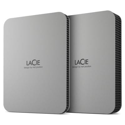 LaCie Mobile Drive 5TB v2 USB-C Moon Silver w/Rescue (STLP5000400)