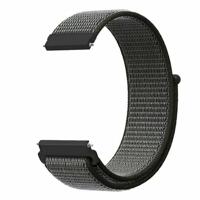 Sport Loop nylon bandje - Donkergroen met grijze band - Xiaomi Redmi Watch 5 Active / Redmi Watch 5 Lite - thumbnail