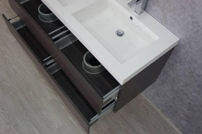 Wiesbaden Vision onderkast dubbel+ 4 laden 120x46 houtnerf grijs
