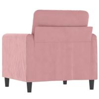 Fauteuil 60 cm fluweel roze - thumbnail