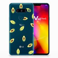 LG V40 Thinq Siliconen Case Avocado - thumbnail