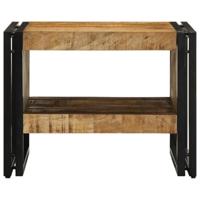 Salontafel 50x50x38 cm massief ruw hout mango - thumbnail