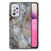 Samsung Galaxy A33 5G Marmeren Print Telefoonhoesje Marmer Grijs - thumbnail