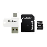 Goodram All in one M1A4-0640R12 flashgeheugen 64 GB MicroSDXC Klasse 10 UHS-I + De kaartlezer - thumbnail