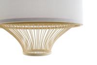 Plafondlamp DKD Home Decor Wit Polyester Bamboe (40 x 40 x 52 cm) - thumbnail