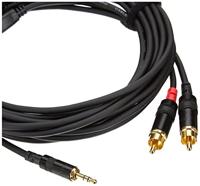 Cordial CFY 6 WCC Rean verloopkabel 2x RCA naar mini-jack 6m - thumbnail