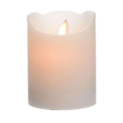 Lumineo led kaars dans vlam 10 cm creme