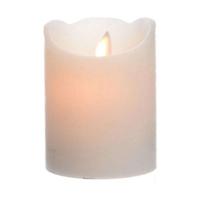 Lumineo led kaars dans vlam 10 cm creme - thumbnail