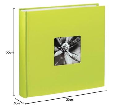 Hama album xl fine art 30x30 cm 100 witte pagina&apos;s kiwi