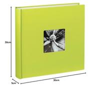 Hama album xl fine art 30x30 cm 100 witte pagina&apos;s kiwi - thumbnail