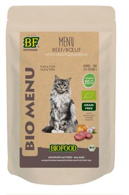 BF Petfood Biofood Organic Rund Bio menu natvoer kat (zakjes 100 gr) 20 x 100 g