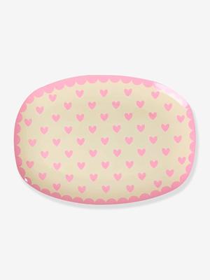 Rechthoekig bord FAVORITE HEARTS kind klein model RICE Red Kiss rozen