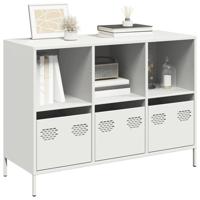 Dressoir 101,5x39x73,5 cm koudgewalst staal wit - thumbnail