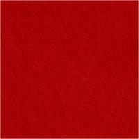 Creativ Company Hobbyvilt, vel 42x60 cm, dikte 3 mm, rood, 1 vel - thumbnail