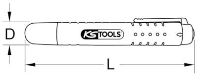 KS Tools 150.1969 Remvloeistoftester voor DOT en ENV