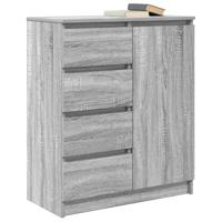 Dressoir met lades 71x35x84 cm spaanplaat grijs Sonoma - thumbnail