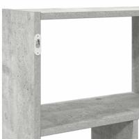 Wandschap kubus 12 vakken bewerkt hout betongrijs - thumbnail
