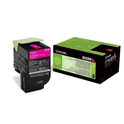 Lexmark Return Program toner 802, 1.000 pagina's, OEM 80C20M0, magenta Lexmark Return Program toner 802, 1.000 pagina's, OEM 80C20M0, magenta
