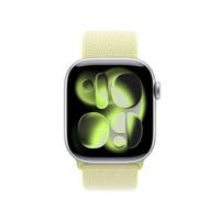Apple Watch Band - Geweven sportbandje - 42 mm - Neongeel - Eén maat voor de meeste polsen - thumbnail